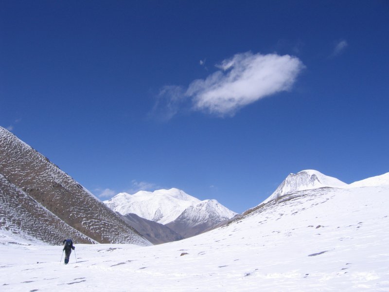 wandern mandy tibet schnee
