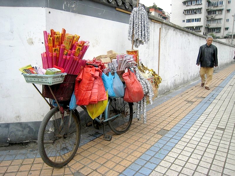 china3 030 fahrrad dient als verkaufsstand